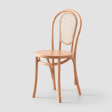 Vintage Bentwood Cane Dining Chair - Classic Rattan Design - StoolTopia