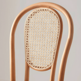 Vintage Bentwood Cane Dining Chair - Classic Rattan Design - StoolTopia