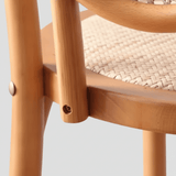 Vintage Bentwood Cane Dining Chair - Classic Rattan Design - StoolTopia