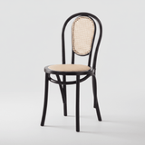 Vintage Bentwood Cane Dining Chair - Classic Rattan Design - StoolTopia