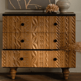 Vintage Carved Solid Wood Dresser Cabinet - StoolTopia