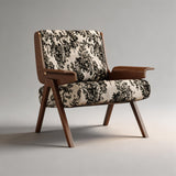 Vintage Designer Single Sofa Chair with Ash Wood Frame - StoolTopia