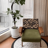 Vintage Designer Single Sofa Chair with Ash Wood Frame - StoolTopia