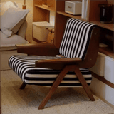 Vintage Designer Single Sofa Chair with Ash Wood Frame - StoolTopia