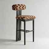Vintage French Style High Bar Chair, Ash Wood Kitchen Island Stool - StoolTopia