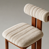 Vintage French Style High Bar Chair, Ash Wood Kitchen Island Stool - StoolTopia