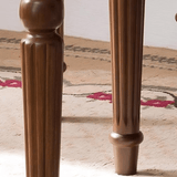 Vintage Hand - Carved Solid Wood Vanity Chair - European Style Accent Stool - StoolTopia