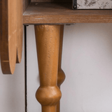 Vintage Leaf Carved Side Cabinet – 75cm - StoolTopia