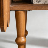 Vintage Leaf Carved Side Cabinet – 75cm - StoolTopia