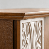 Vintage Leaf Carved Side Cabinet – 75cm - StoolTopia