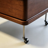 Vintage Lift-Top Solid Wood Coffee Table with Storage & Wheels - StoolTopia