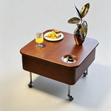 Vintage Lift-Top Solid Wood Coffee Table with Storage & Wheels - StoolTopia