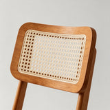 Vintage Rattan and Solid Wood Bar Stool - StoolTopia