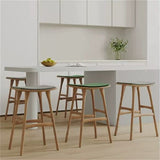 Vintage Saddle Seat Bar Stool - Solid Wood with Woven or Upholstered Options - StoolTopia