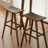Vintage Saddle Seat Bar Stool - Solid Wood with Woven or Upholstered Options - StoolTopia