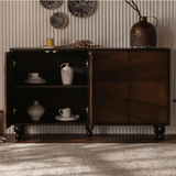 Vintage Sunburst - Inlay Wood Cabinets Collection - StoolTopia