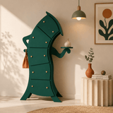 Whimsical Curved Human-Shaped Cabinet – Artistic Designer Drawer - StoolTopia
