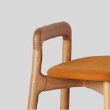 Wooden Luxury Bar Chairs Modern Table Office High Counter Bar Chairs Outdoor Kitchen Dining Room - StoolTopia