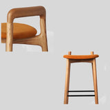 Wooden Luxury Bar Chairs Modern Table Office High Counter Bar Chairs Outdoor Kitchen Dining Room - StoolTopia