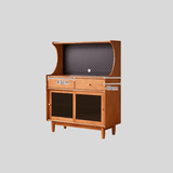 Wooden Sideboard Buffet Cabinet with Storage Drawers and Display Shelf - StoolTopia