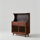 Wooden Sideboard Buffet Cabinet with Storage Drawers and Display Shelf - StoolTopia