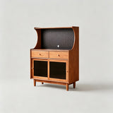 Wooden Sideboard Buffet Cabinet with Storage Drawers and Display Shelf - StoolTopia