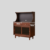Wooden Sideboard Buffet Cabinet with Storage Drawers and Display Shelf - StoolTopia