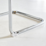Sleek Acrylic Dining Chair - Modern Design with Chrome Base for Versatile Use