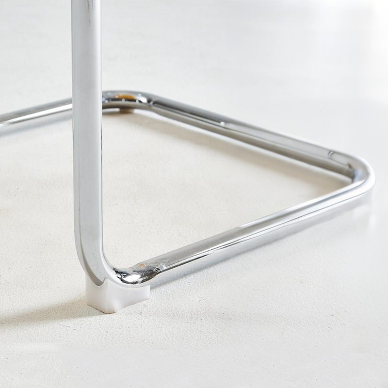 Sleek Acrylic Dining Chair - Modern Design with Chrome Base for Versatile Use